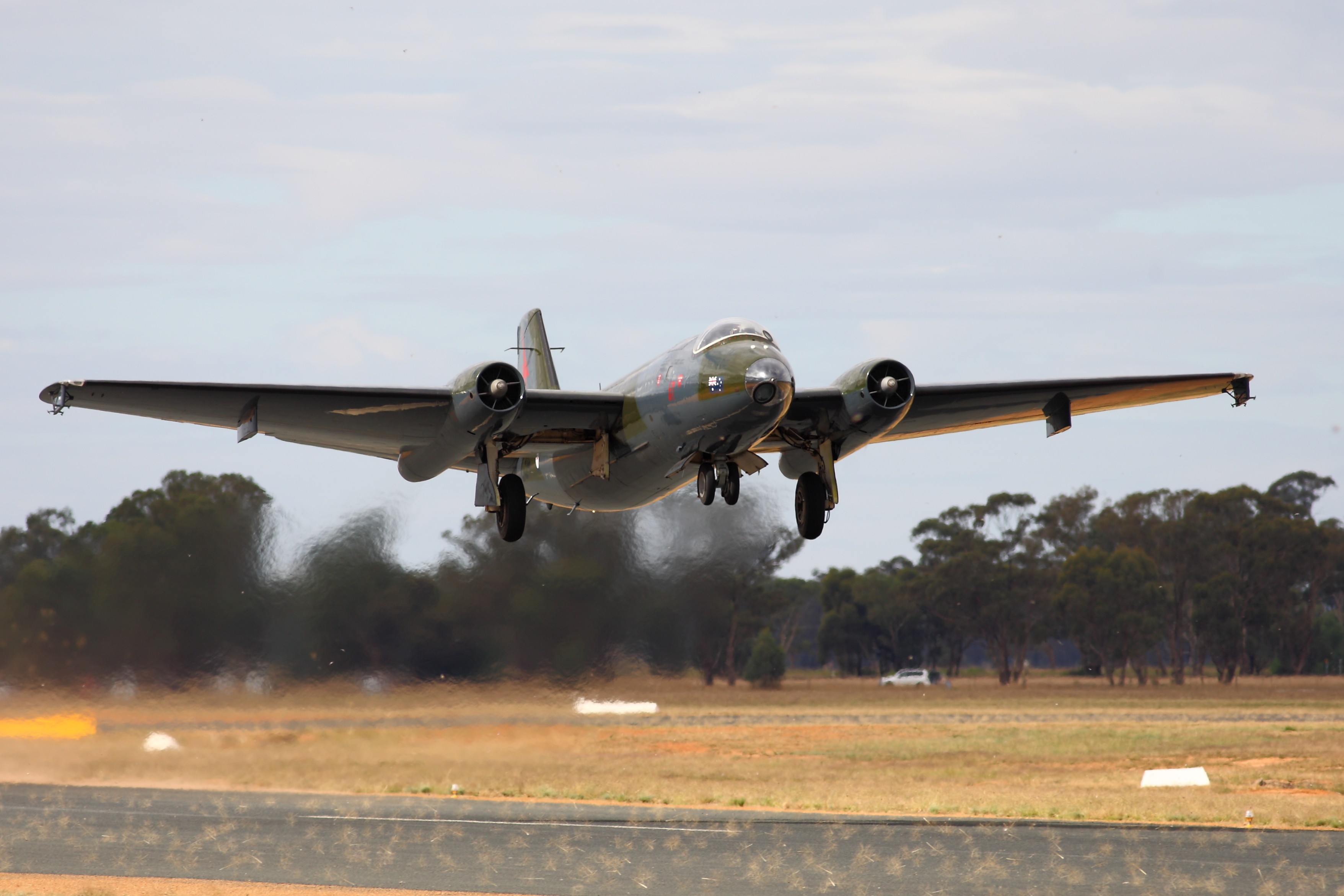 The English Electric Canberra is a part of the Royal Australian Air Force’s Temora Historic Flight. 