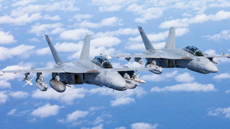 Royal Australian Air Force EA-18G Growlers from No. 6 Squadron