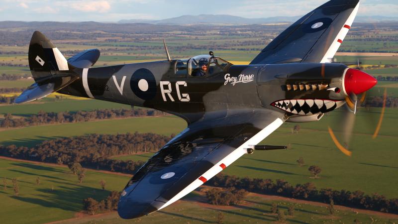 The Supermarine Spitfire Mk VIII is a part of the Royal Australian Air Force’s Temora Historic Flight.