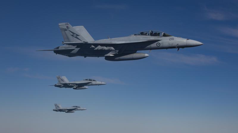 3 F/A-18F Super Hornets