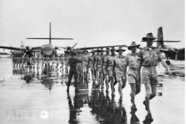 Formal arrival of RTFV at Saigon, 10 August 1964. Credit: Department of Defence