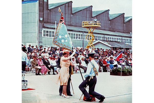 Presentation of the Queen's colours